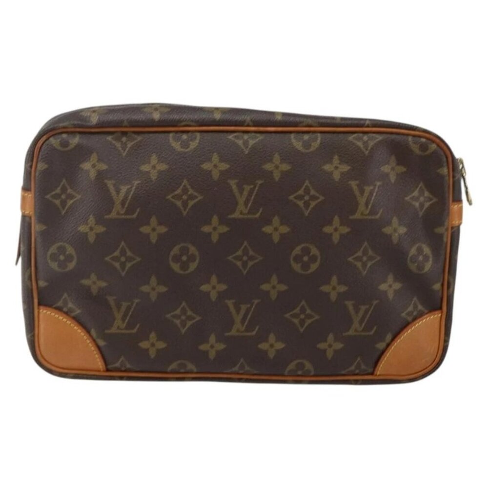 LOUIS VUITTON Monogram Compiegne 28 Clutch Bag M51845 LV Auth th6336 - Picture 3 of 16